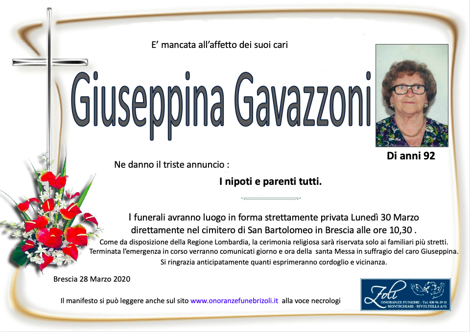 Al momento stai visualizzando Giuseppina Gavazzoni